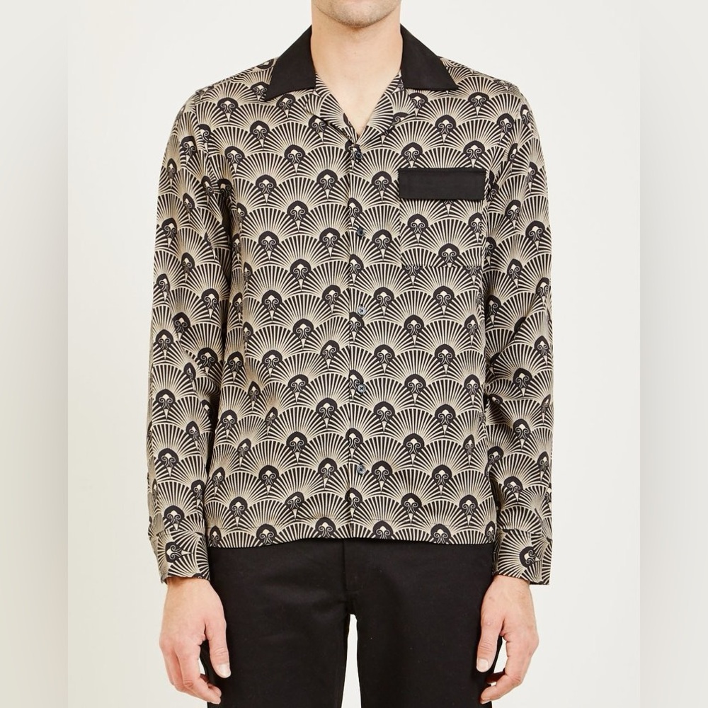 Saturdays NYC Tencel Long Sleeve Button Up Size M